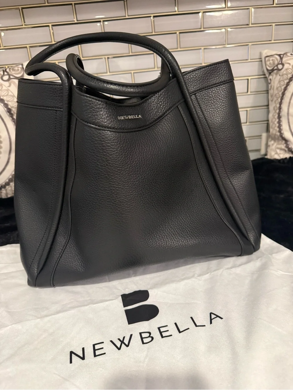 NEWBELLA Kelly L Size 2-PC PU Tote Shoulder Bag